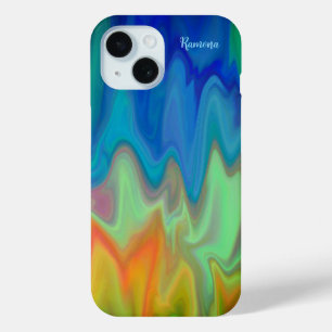 Coque Pour iPhone 15 Couleurs Brûlantes