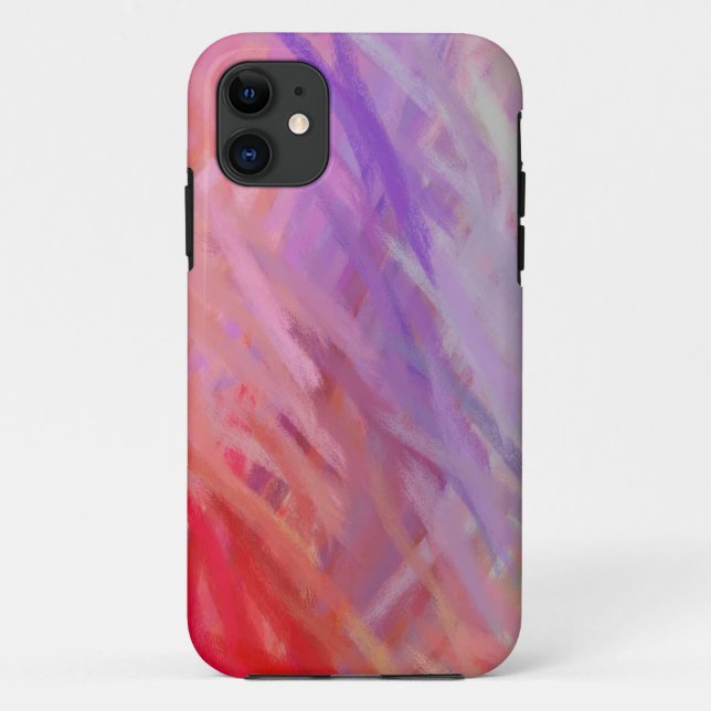 Coques Case-Mate iPhone Couleurs chaudes Peinture d'art Abstrait 7 (Dos)