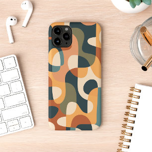 Case-Mate iPhone Case Couleurs foncées rétro Formes abruptes Motif d'art