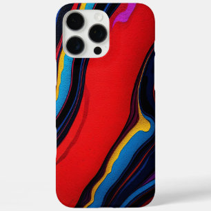 Coques iPhone 16 Pro Max Couleurs Gras" Lignes Abstraites Vibrantes