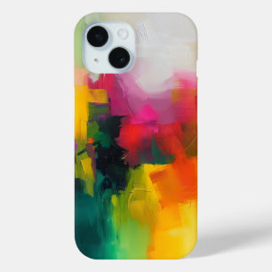 Coque Pour iPhone 15 Couleurs vives Art Abstrait
