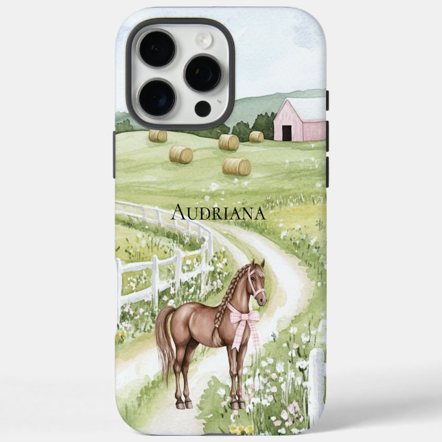 Coques Case-Mate iPhone Country Road Horse (Verso)