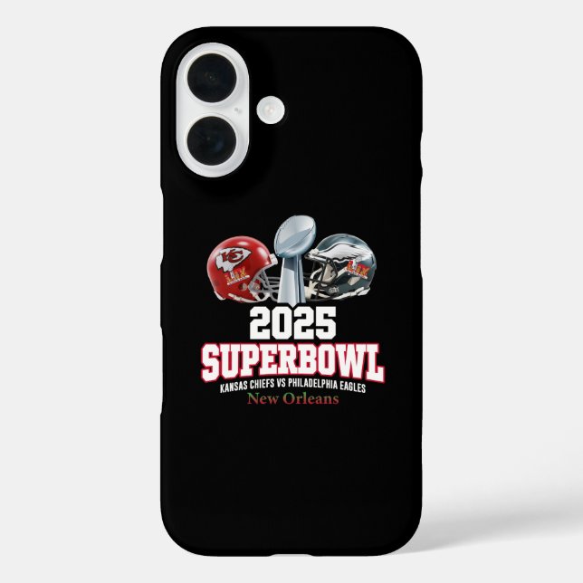 Coques Case-Mate iPhone Coupe du Super Bowl 2025 (Verso)