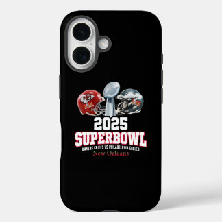 Coque Pour iPhone 16 Coupe du Super Bowl 2025