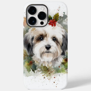 Coque Pour Pour iPhone 14 Pro Max Coupe festive de germe de Noël Havanais