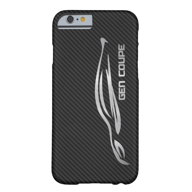 Coques Case-Mate iPhone Coupe Genesis Hyundai - Argent sur Faux Carbon (Dos)