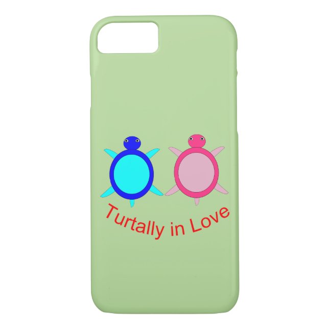 Coques Case-Mate iPhone Couple de tortue mignonne (Dos)