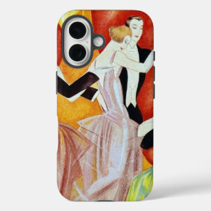 Coque Pour iPhone 16 Couples de danse Art déco Salon de bal des années 