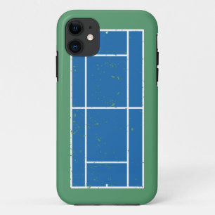 Case-Mate iPhone Case Cour de Tennis Bleu et Vert Style déstressé