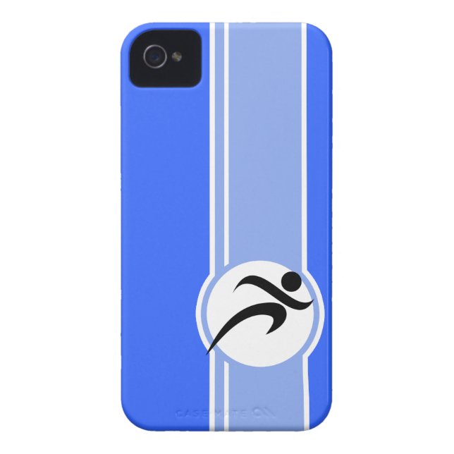 Coques Case-Mate iPhone Courant bleu (Dos)