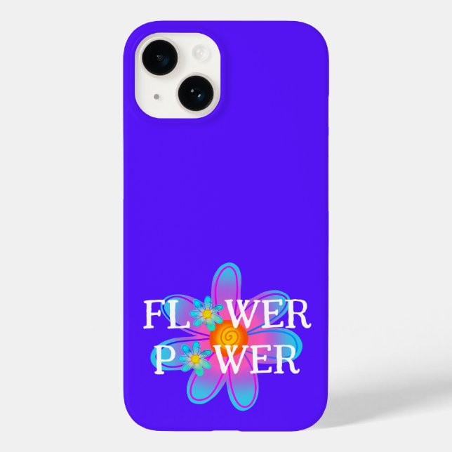 Coques Case-Mate iPhone Courant de fleurs violet (Verso)