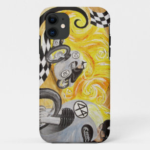 Coque Case-Mate Pour iPhone Coureur de café - peinture de l'emballage vintage