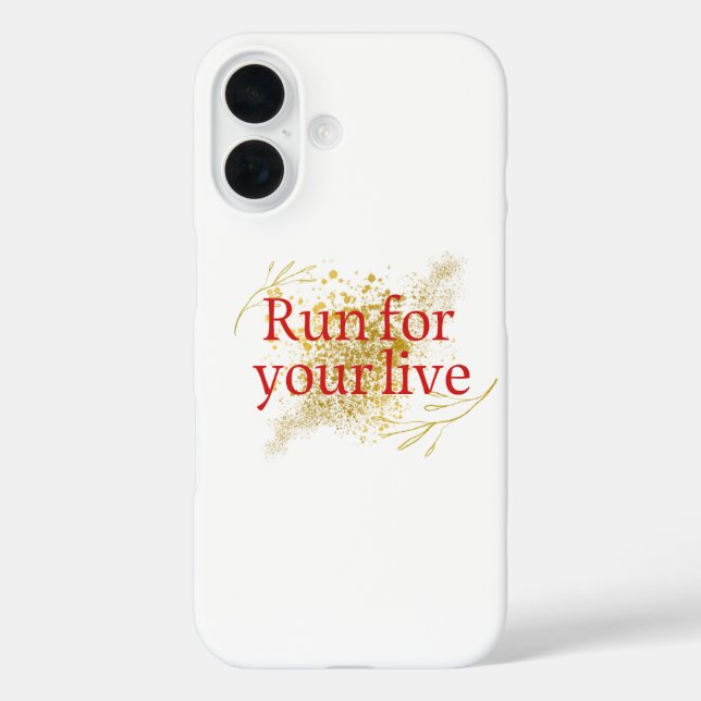 Coques Case-Mate iPhone "Courez pour votre vie - Citation motivationnelle  (Verso)