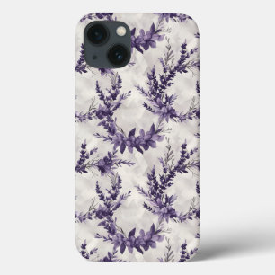 Case-Mate iPhone Case Couronne de lavande rustique dans un style aquarel