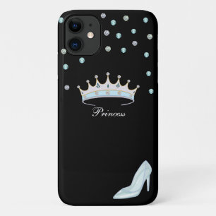 Case-Mate iPhone Case Couronne de princesse, gemmes et chaussure en cris