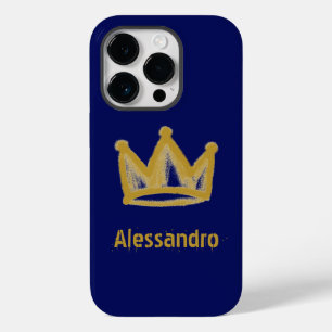 Coque Pour iPhone 14 Pro Couronne de style rue or
