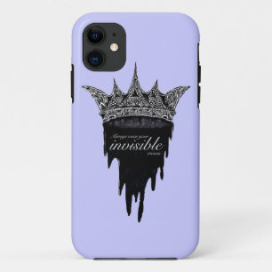 Coque iPhone 11 Couronne d'égoutture avec le texte - v2