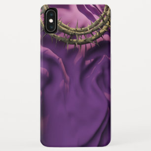 Case-Mate iPhone Case Couronne d'épines sur la conception de tissu pourp