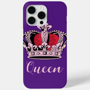 Coque iPhone 15 Pro Max Couronne Queen personnalisable