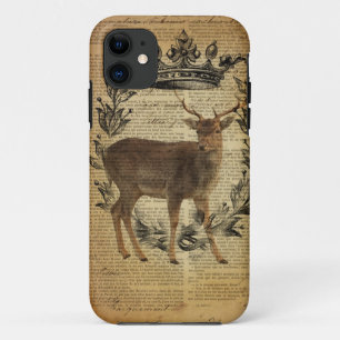 Coques Pour iPhone Couronne rustique outdoorsman blanc buck cerf