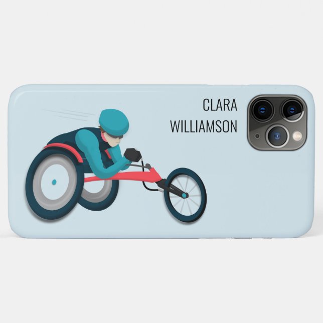 Coques Case-Mate iPhone Course en fauteuil roulant (Dos (Horizontal))
