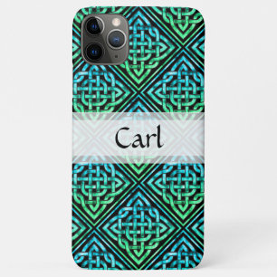 Case-Mate iPhone Case Coussin Celtique Personnalisé - Carreau Bleu Vert 