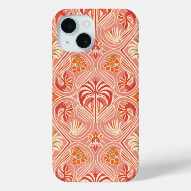 Coques Case-Mate iPhone Coussin décoratif Blush Deco Palm  (Verso)