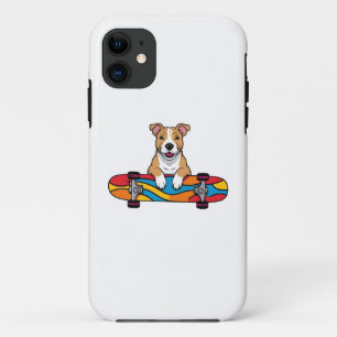 Case-Mate iPhone Case Couteau Bull Terrier sur skateboard