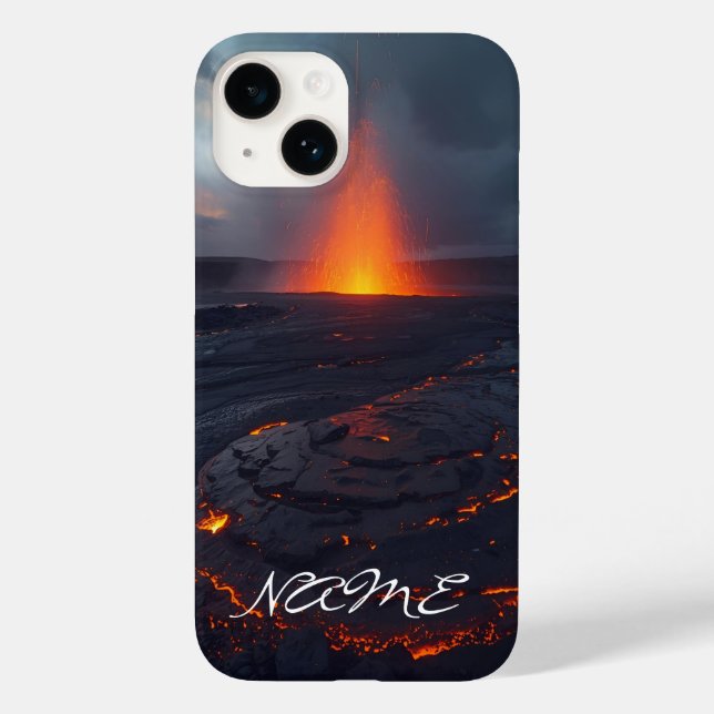 Coques Case-Mate iPhone Couvercle téléphonique de flux de lave personnalis (Verso)