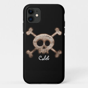Coque iPhone 11 Couvercle téléphonique du crâne et des os en détre