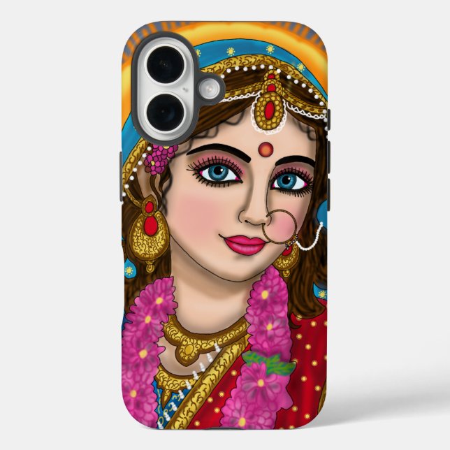 Coques Case-Mate iPhone couverture de la déesse radha (Verso)