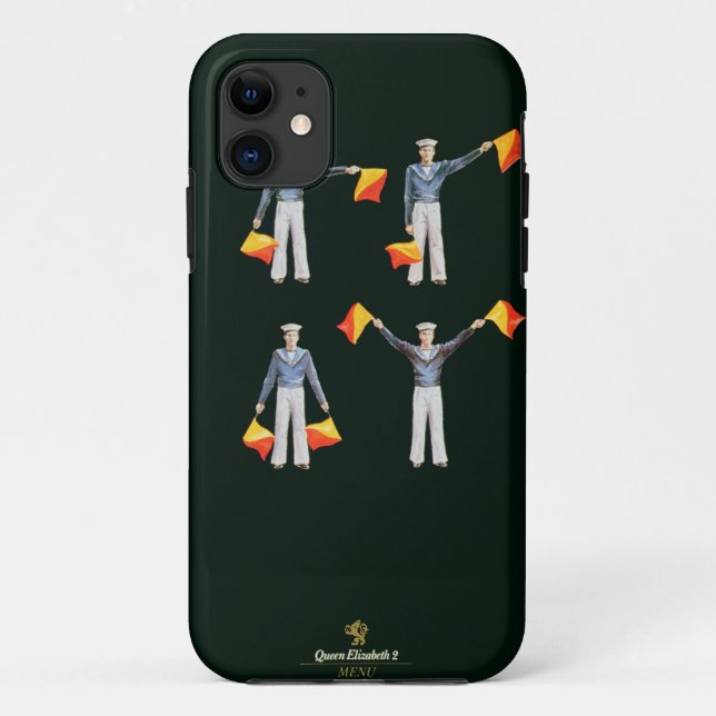 Coques Case-Mate iPhone Couverture de menu de à bord du QE2 (litho de (Dos)
