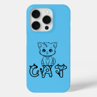 Coque iPhone 15 Pro Couverture de "Moments tranquilles avec mon chat"