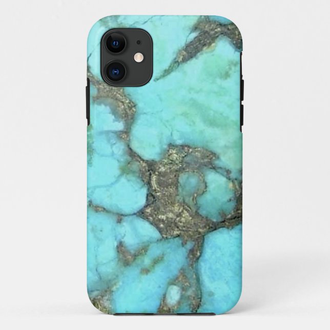 Coques Case-Mate iPhone Couverture de téléphone de motif de turquoise (Dos)