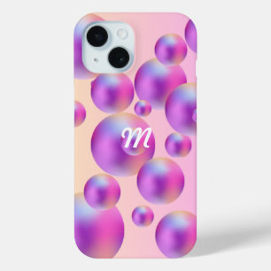 Coque Pour iPhone 15 Couverture de téléphone portable Pink Buble