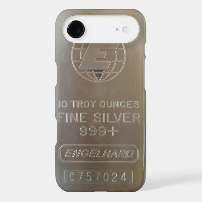 Coques Case-Mate iPhone Couverture d'Iphone de barre argentée d'Engelhard (Verso)