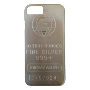 Coque iPhone 7 Couverture d'Iphone de barre argentée d'Engelhard