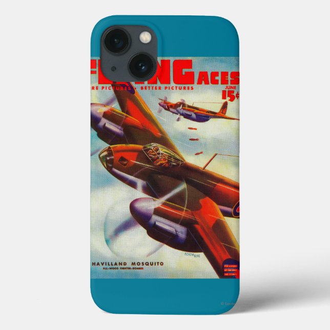 Coques Case-Mate iPhone Couverture du magazine Flying Aces 5 (Verso)