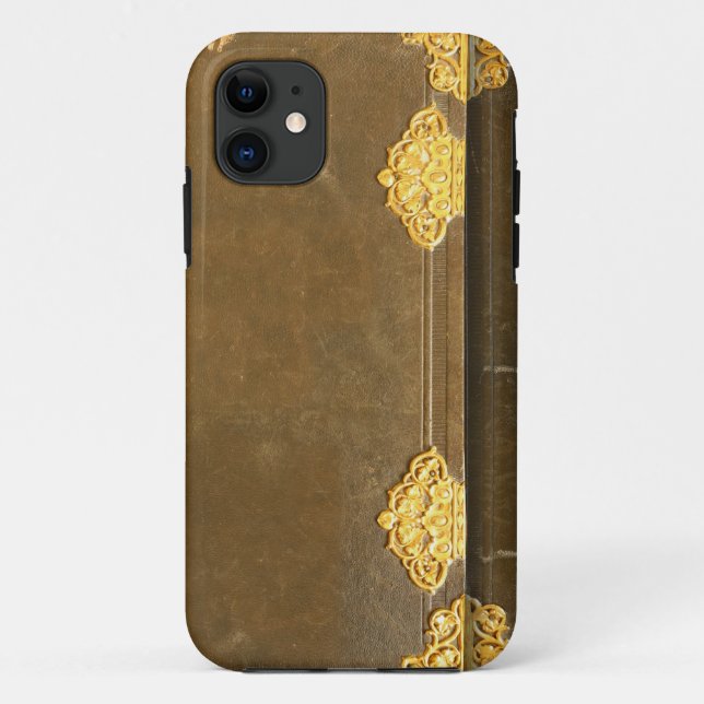 Coques Case-Mate iPhone Couverture Gold & Old Book (Dos)