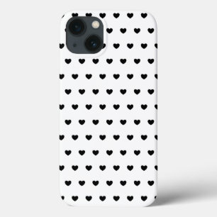 Case-Mate iPhone Case Couverture Motif de coeur noir et blanc pour iPhon