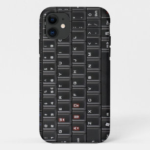 Coques Pour iPhone Couverture noire de caisse de clavier d'ordinateur