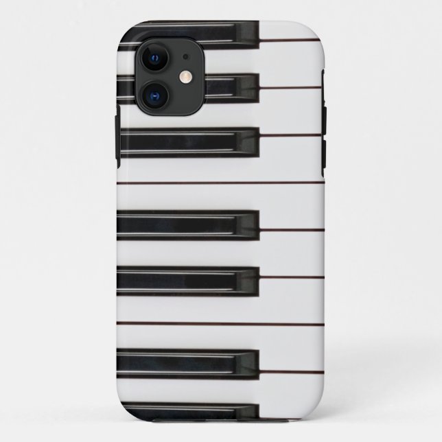 Coques Case-Mate iPhone Couverture noire et blanche de caisse de clavier (Dos)