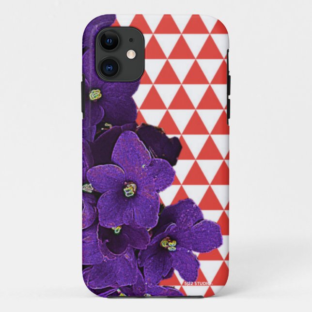 Coques Case-Mate iPhone Couverture rouge de téléphone de pyramides de (Dos)
