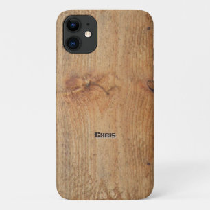 Coques Pour iPhone Couverture S5 en bois avec votre nom
