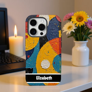 Coques iPhone 16 Pro Couverture téléphonique Abstraite texturée personn