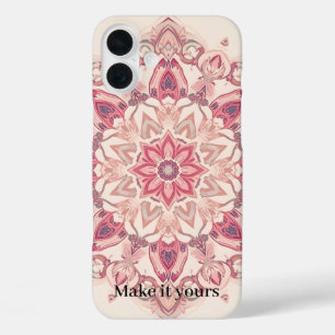 Coques iPhone 16 Plus Couverture téléphonique d'art floral arabe - Perso