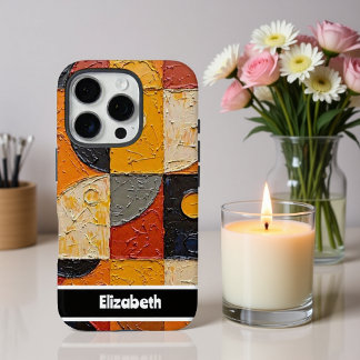 Coques iPhone 16 Pro Couverture téléphonique géométrique Abstraite pers