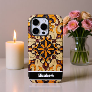 Coques iPhone 16 Pro Couverture téléphonique Mandala personnalisée