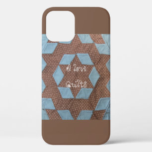 Coque iPhone 12 Couvertures - Motif de Courtepointe - Château