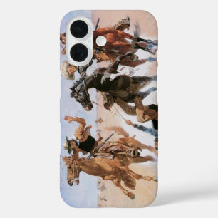 Coque Pour iPhone 16 Cow-boys d'autrefois, Secourant un camarade de Rem